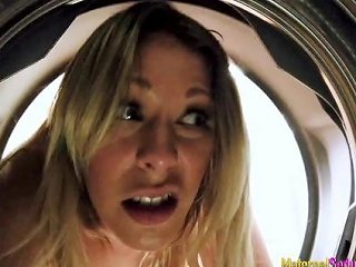 Step Mom Is Stuck In The Dryer And Fucked By Her Son Nikki Brooks